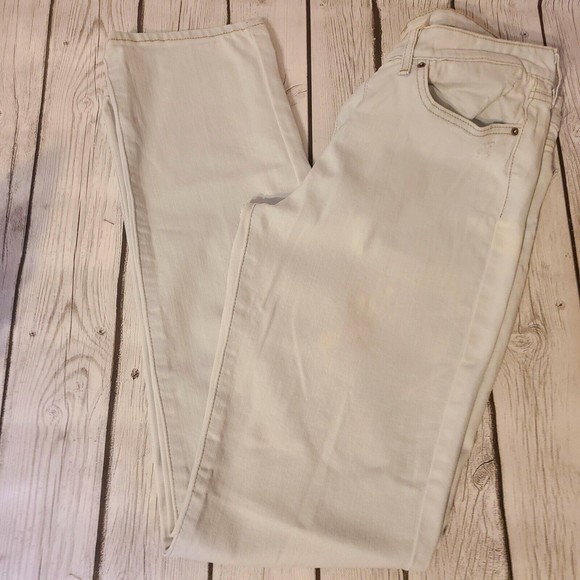 Womens Levis 712 Stonewashed Distressed Denim Blue Jeans Red Tab Slim Fit Sz 29 - Picture 1 of 4